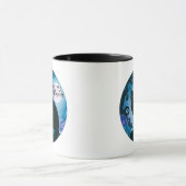 Mug Happy Halloween Chat noir Pleine lune Halloween Mu (Centre)