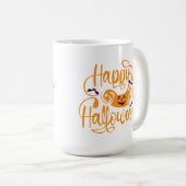 Mug Happy Halloween chauves-souris Jack-o'-lantern Cof (Devant droit)