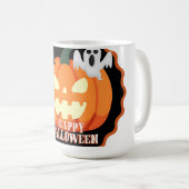 Mug Happy Halloween Citrouille & Chats Orange T-Shirt (Devant droit)