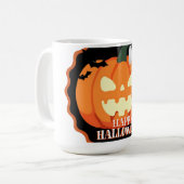 Mug Happy Halloween Citrouille & Chats Orange T-Shirt (Devant gauche)
