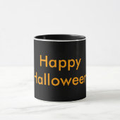Mug Happy Halloween crâne orange (Centre)
