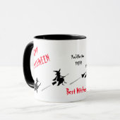 Mug Happy Halloween et Best Witches drôle sur mesure (Devant gauche)