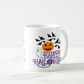 Mug Happy Halloween fantôme citrouille chauve-souris t (Devant droit)