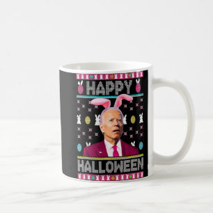 Mug Happy Halloween Fun Bunny Joe Biden Confus Easte