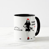 Mug Happy Halloween Funny Horror personnalisable (Devant droit)