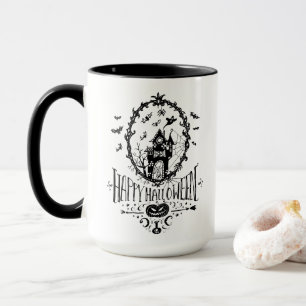 Mug Happy Halloween Haunted House Fancy Décor