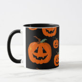 Mug Happy Halloween Jack-o'-lantern Illustration Art (Gauche)