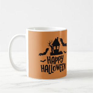 Mug Happy Halloween maison hantée éffrayant chauve-sou