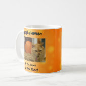 Mug Happy Halloween Meilleur Chat Maman Ever Pet Photo (Devant gauche)