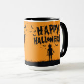 Mug Happy Halloween:Mug with Mysterious Silhouette (Devant droit)