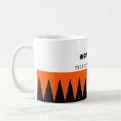 Mug Happy Halloween Orange Black Personnalisé (Gauche)