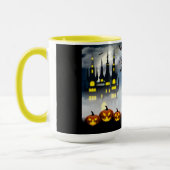 Mug Happy Halloween scène hantée (Gauche)