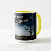 Mug Happy Halloween scène hantée (Devant droit)