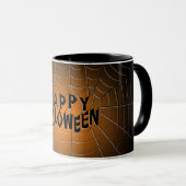 Mug Happy Halloween Spiderweb (Devant droit)
