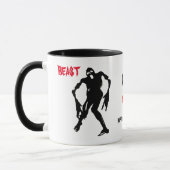 Mug Happy Halloween Zombie Fighting Funny personnalisa (Gauche)