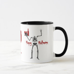Mug Happy Hallowine Skeleton sans tête