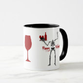Mug Happy Hallowine Skeleton sans tête (Devant droit)