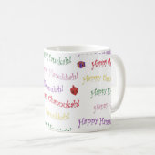 Mug Happy Hannukah Patterned (Devant droit)