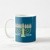 Mug Happy Hanukkah Mahjong Menorah Mahjukkah Chanukkah (Gauche)