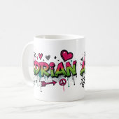 Mug Happy hippie Adrian 2 (Devant gauche)