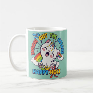 Mug Happy Holi Cat