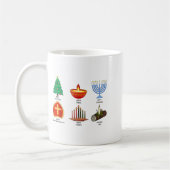 Mug Happy Holidays Around The World Multicultural Cele (Gauche)