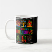 Mug Happy Holidays Christmas Hanukkah Kwanzaa Happy Ne (Gauche)