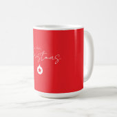 Mug Happy Holidays Christmas New Year Season Red (Devant droit)