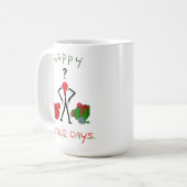 Mug Happy Hollerdays 2 - a rompu pour Noël. (Devant gauche)