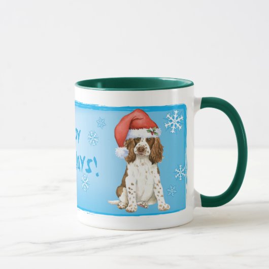Mug Happy Howliday English Springer Spaniel (Droite)