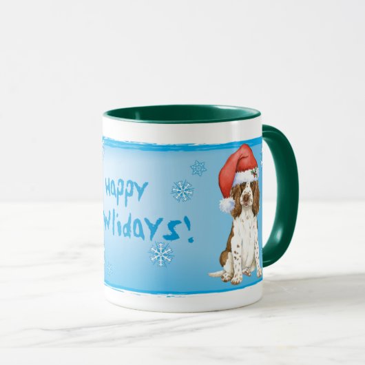 Mug Happy Howliday English Springer Spaniel (Devant droit)