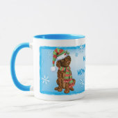 Mug Happy Howliday Irish Water Spaniel (Gauche)