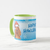 Mug Happy Howlidays Irish Setter (Devant gauche)