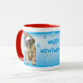 Mug Happy Howlidays Leonberger (Devant gauche)