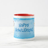 Mug Happy Howlidays Norwegian Buhund (Centre)