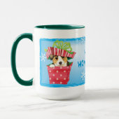 Mug Happy Howlidays Pembroke Welsh Corgi (Gauche)