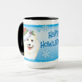 Mug Happy Howlidays Samoyed (Devant gauche)