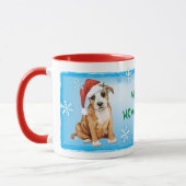 Mug Happy Howlidays Staffordshire Bull Terrier (Gauche)