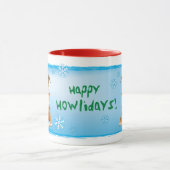 Mug Happy Howlidays Staffordshire Bull Terrier (Centre)