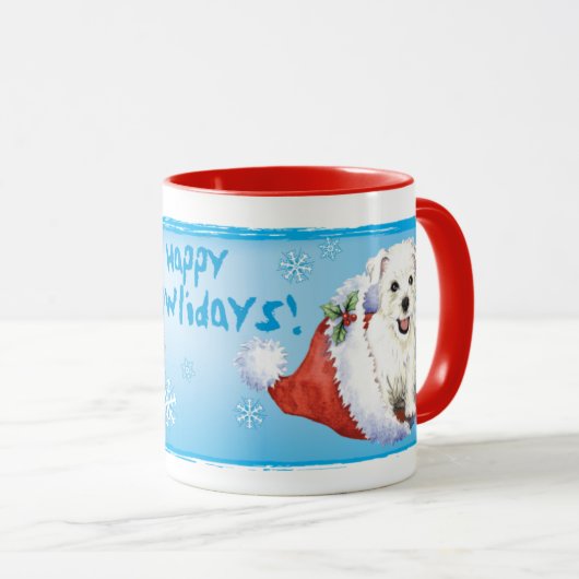 Mug Happy Howlidays Westie (Devant droit)