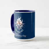 Mug Happy Independence Day Glowing Lone Star (Devant gauche)