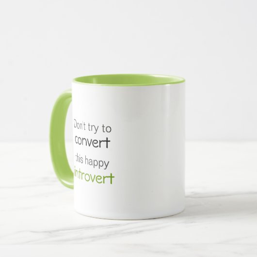 Mug Happy Introvert (Devant gauche)