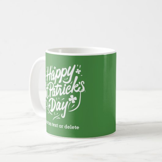 Mug Happy Jour de la Saint Patrick Shamrocks irlandais (Devant gauche)