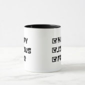 Mug Happy Joyous Free Slogan Citation amusant Texte gr (Centre)