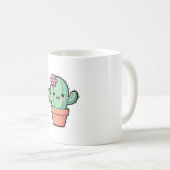 Mug Happy Kawaii Cactus – Cute Illustration (Devant droit)