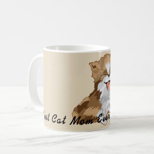 Mug Happy Kitten Sweet Furry Baby Cat (Devant gauche)