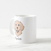 Mug Happy Labrador nom personnalisé (Devant gauche)