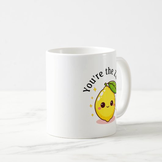 Mug Happy Lemon Vous êtes le Zest Personnalisé (Devant droit)