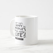 Mug Happy Life with Faith – Proverbs 15:15 Art (Devant gauche)