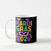 Mug Happy Mardi Gras 2026 Costume New Orleans Matching (Gauche)